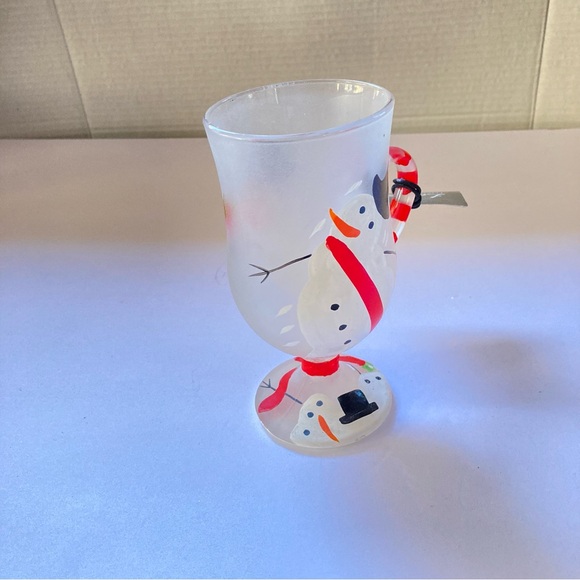 LOLITA Frosted Glass Hand Painted Mug with Handle I Like Mine Hot 9 oz - Picture 6 of 16